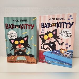 Bad Kitty Bundle Childrens Books Bad Kitty Takes The Test & Kitten Trouble